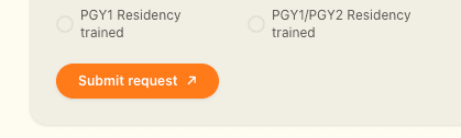 Bottom of the application form showing the "Submit request" button